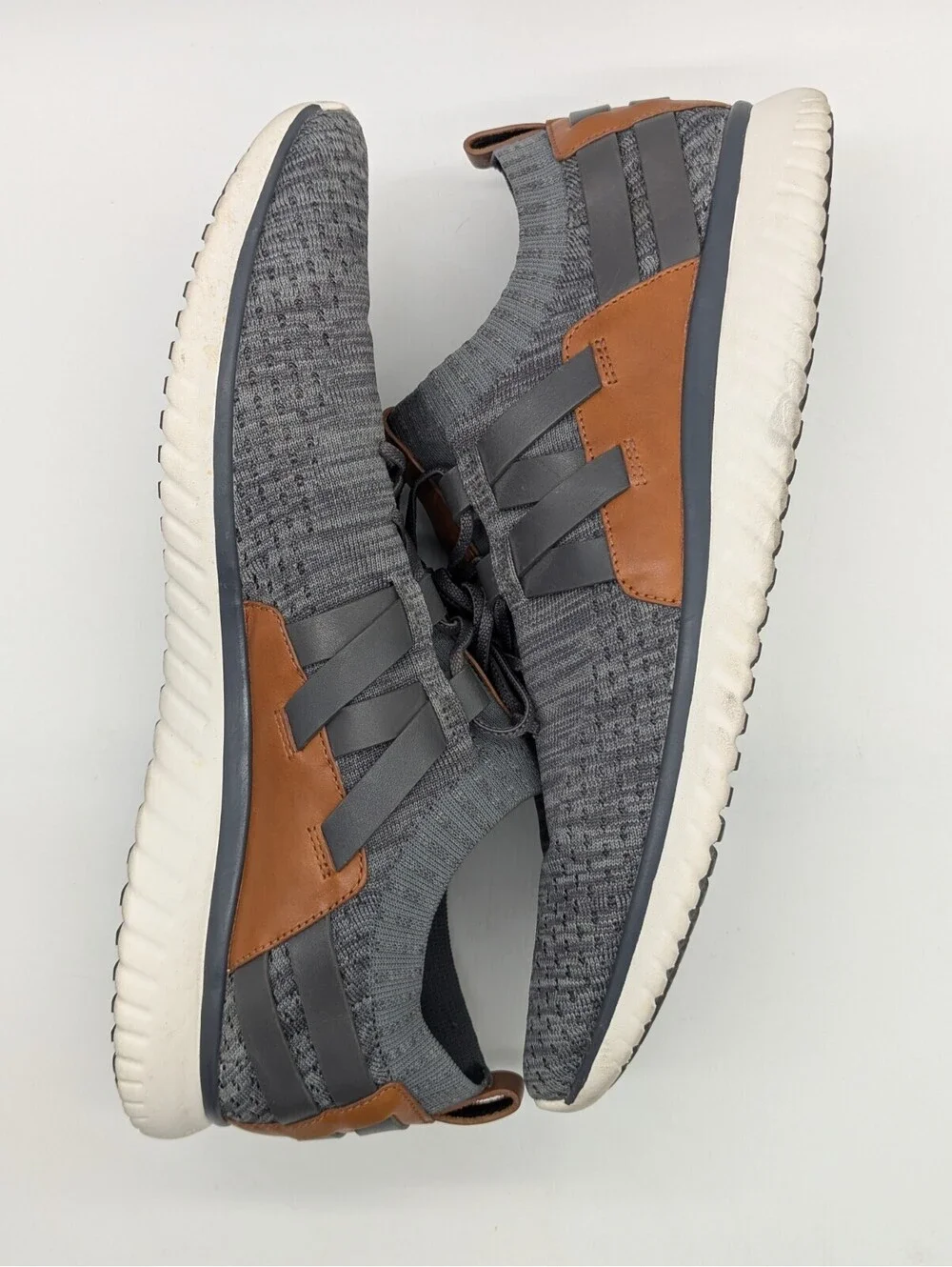 Cole Haan GrandMotion Stitchlite Men's Size 14 M Gray Woven Shoes Casual C27734